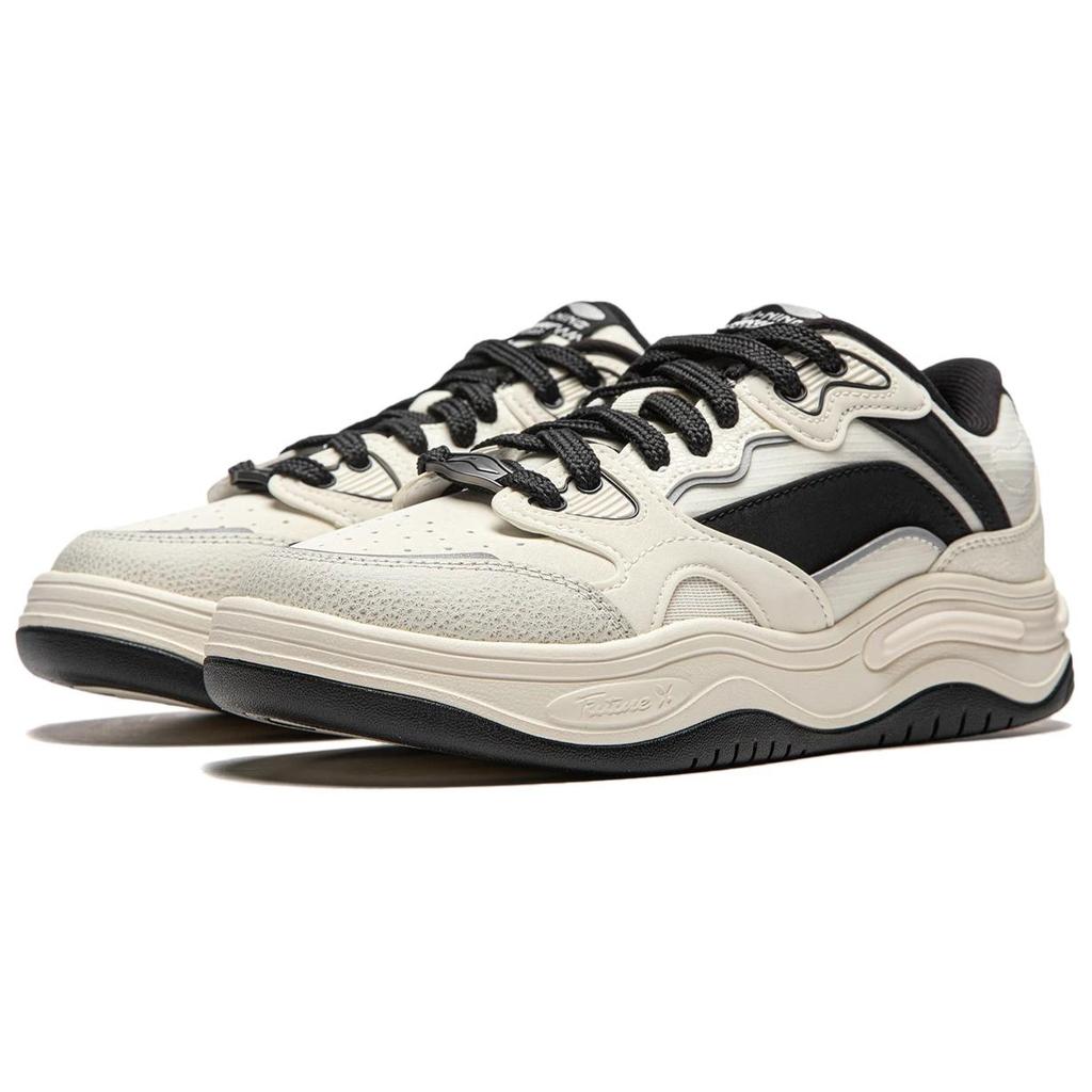 Li Ning Future Flow Comfortable Classic Versatile Retro Shock Absorption Support Durable Non-Slip Low-Top Skate Shoes Women Sneaker AGCU048-3