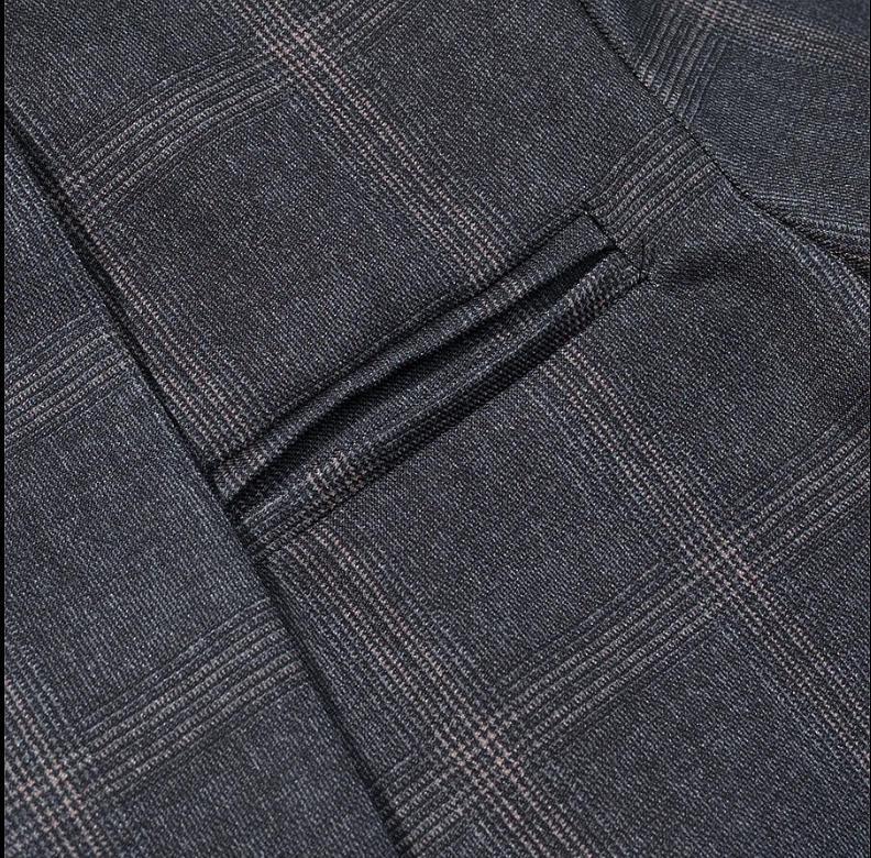European & American Women's Fashion Plaid Suit Jacket