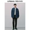 UR2026 Men's Washed Whiskered Cropped Denim Jeans