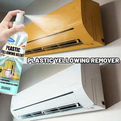100ml Plastic Yellowing Remover With Towel Air Conditioner Renovator Anti Oxidation For Washing Machine Lamp Yellow Stain Tools