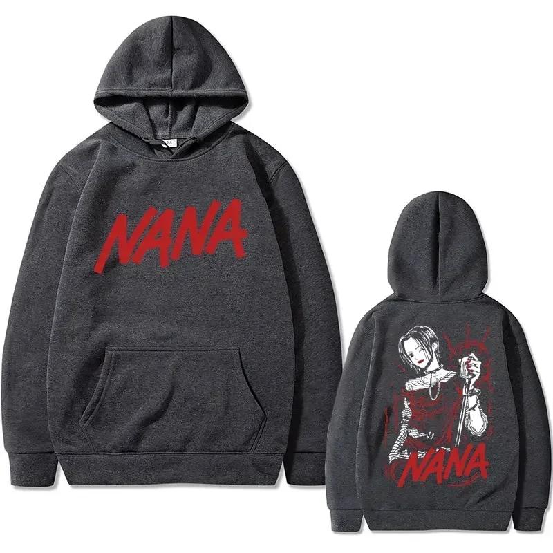 

Japanese anime Nana Osaki men s and women s hooded sweatshirts fashionable cosplay sweatshirts Y2K streetwear unisex sleeved 3XL