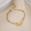 Geometric Witch Celtics Knot Charm Bracelet Women Female Stainless Steel Witchcraft Chain Love Bangles Jewelry