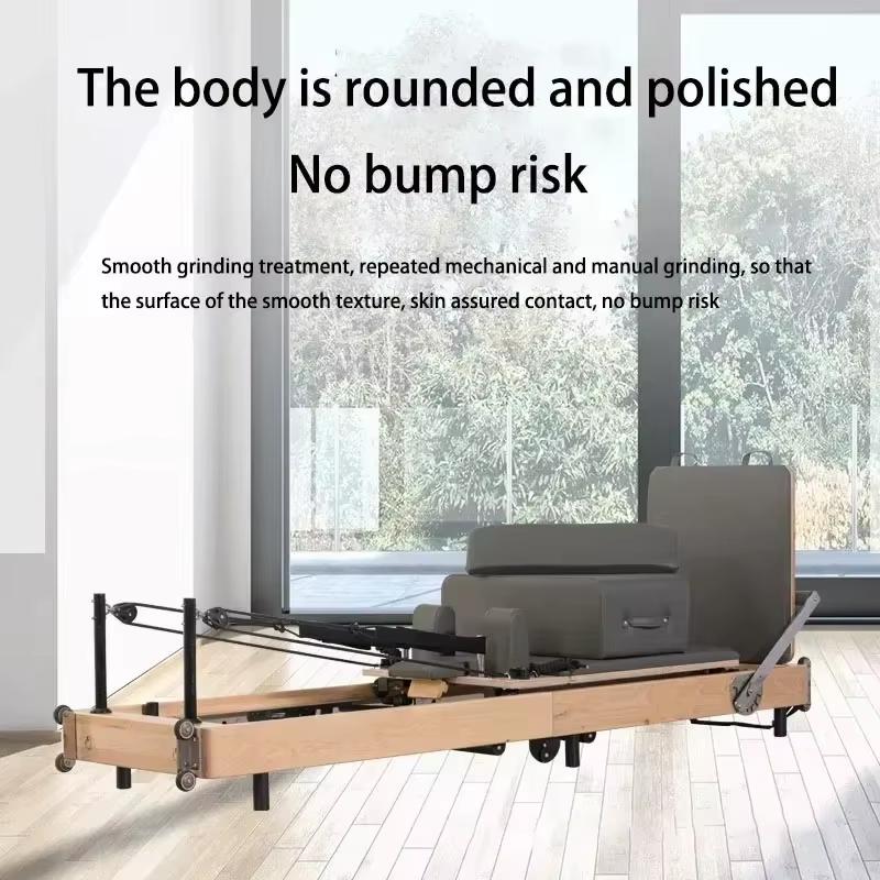 Pilates Bed with Height Adjustment Fitness Equipment Yoga Studio Gym Pilates Reformer Ladder Private Club Home Bodybuilding Exer