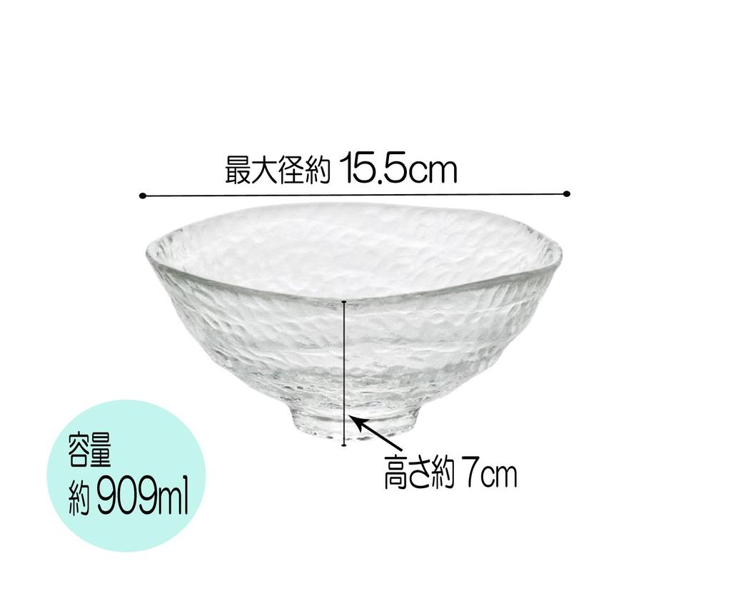 Aderia (ADERIA) Tsugaru Biidoro Heat-Resistant Matcha Bowl, Clear, Made in Japan, Microwave-Safe, Stylish Glass, Gift for Women, Mother's Day,