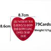 Love Message Oracle Cards 79Cards Heart-Shaped Leisure Entertainment Game Tarot Card