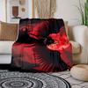 "Dark Fantasy Angel Wings Wall Art Print"Blanket Flannel Throw Blanket for Sofa, Bed, Travel, Camping, Office, Couch, Chair, And Bed Gift Fo