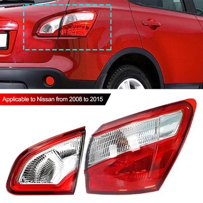 Araba Arka Stop Lambası Dış İç Fren Sis Lambası Aksesuarları Nissan Qashqai 2008-2015 AB Versiyonu için Araba Uyarı Sürüş Işığı