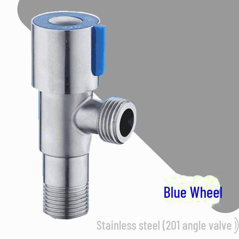 304 Stainless Steel Triangle Valve, One Inlet Two Outlet Water Heater Switch, Three-Way Toilet Stop Valve