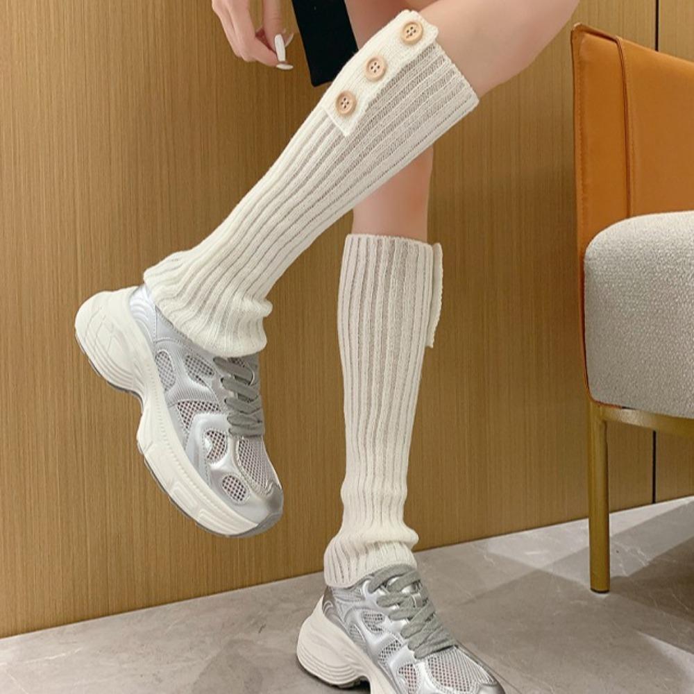 Balletcore Y2K Leg Warmers Lolita JK Boots Cover Cute Long Tube Stockings Autumn/Winter