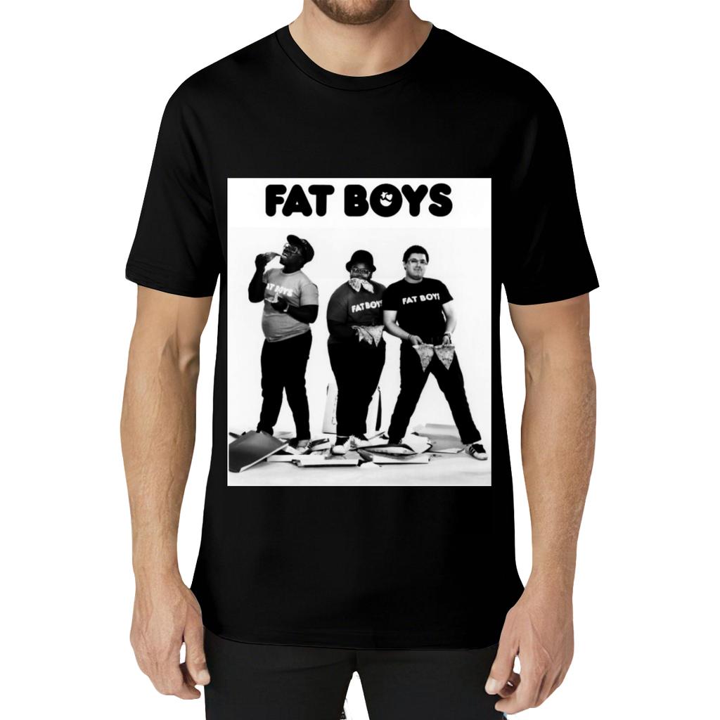 New The Fat Boys American Hip Hop Trio Rap Music Vintage Logo T-Shirt