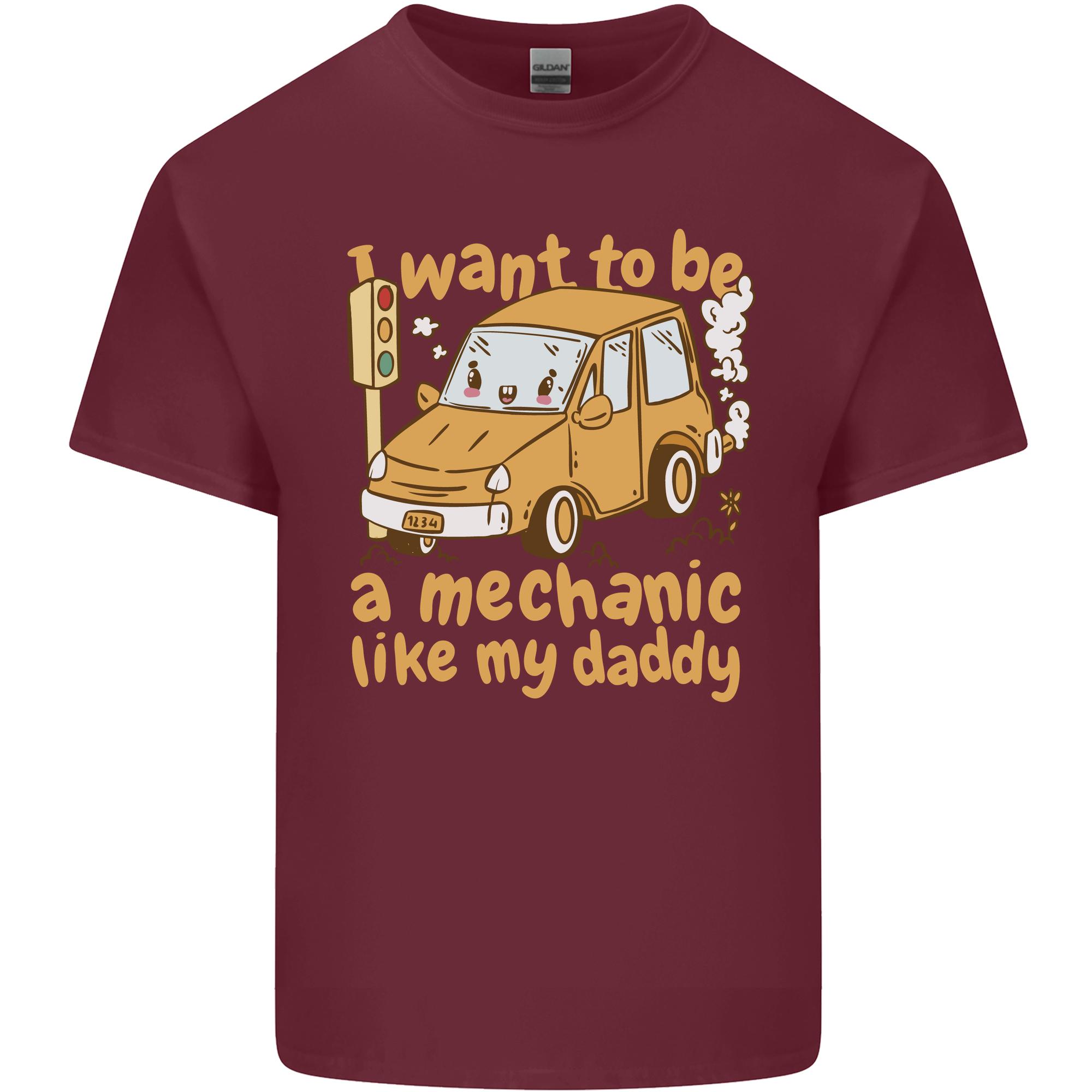 I Want to Be a Mechanic Like My Daddy Unisexs Light Cotton TShirt S