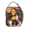 J-JYP MEME Funny Insulated Lunch Bag Large Lunch Container Thermal Bag Tote Lunch Box Work Travel Food Handbags