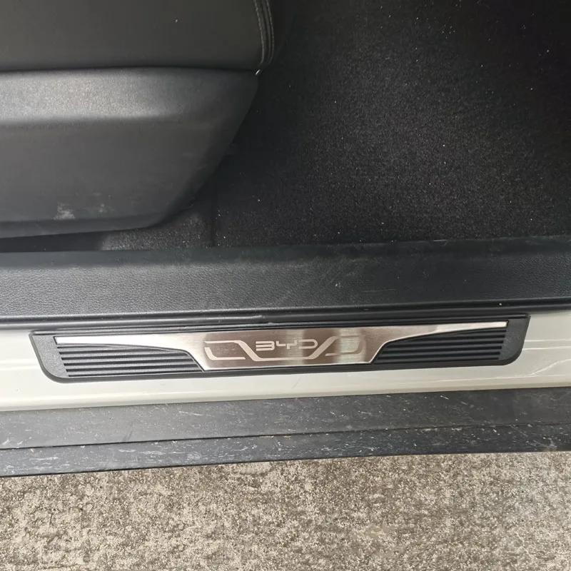 Für BYD SHARK 6 2025 Zubehör Türschwellenschutz Auto Schwellenwert Kratzschutz Aufkleber Stahl Kunststoff Pedale Auto Verkleidung Styling