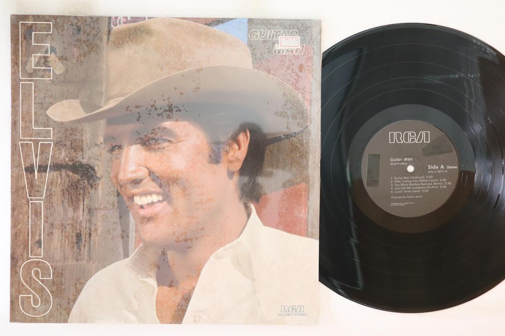 LP Record ELVIS PRESLEY - Guitar Man AAL13917 RCA VICTOR 1981 US Rock Used