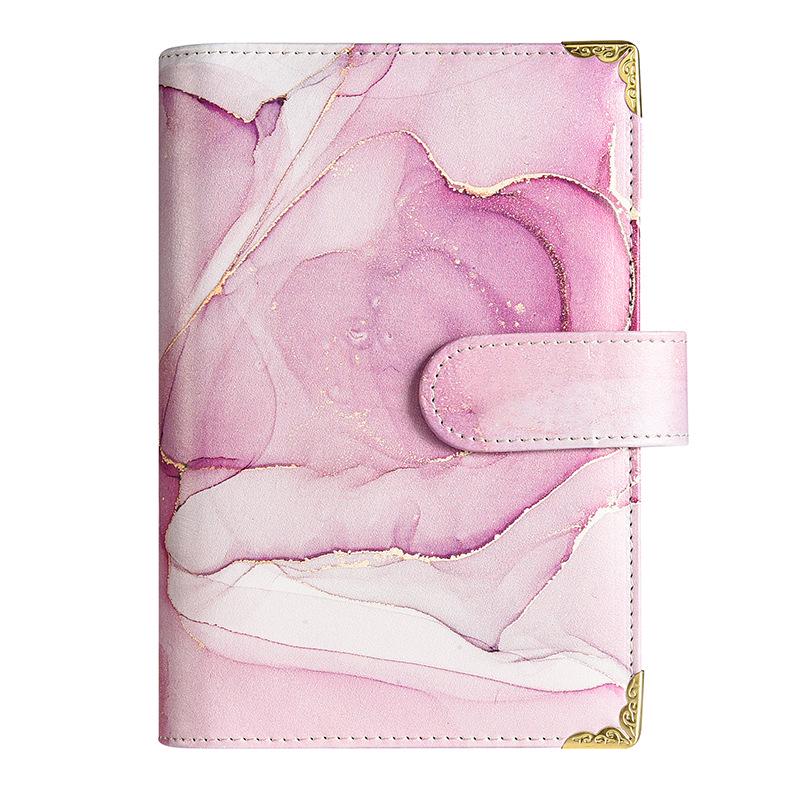 Macaron Color PU A6 Loose-leaf Diary: Creative Financial Management Notebook