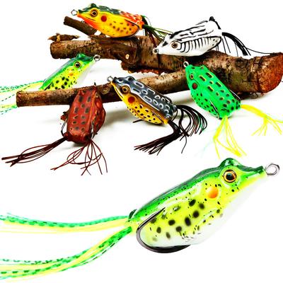 6 Stück Hohlkörper-Froschköder, weiche Angelköder – kein Fisch kann sich weigern