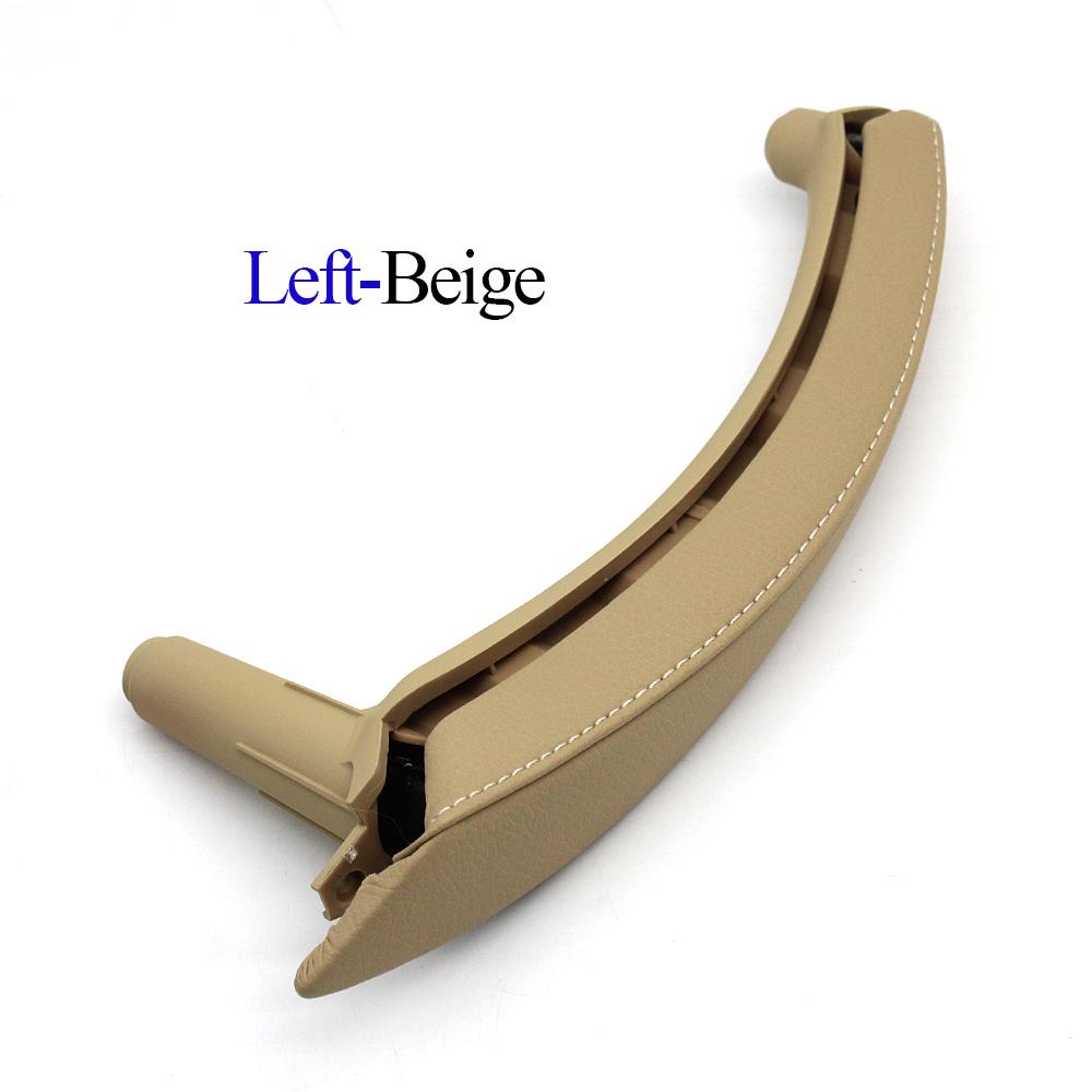 

Модернизированный подлокотник внутренней двери, дверная ручка с кожаной внешней крышкой, замена для BMW X5 X6 E70 E71 E72 Beige Left
