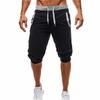Erkek Günlük Spor Slim Fit Blok Renk Fitness Koşu Kısa Pantolon
