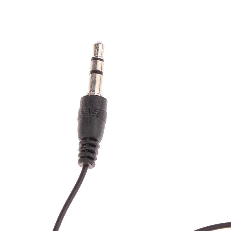 1Pc Earpiece 3.5Mm Plug Single Side Headset Headphone Dual Channel Earphone For Laptop Pc Headset
