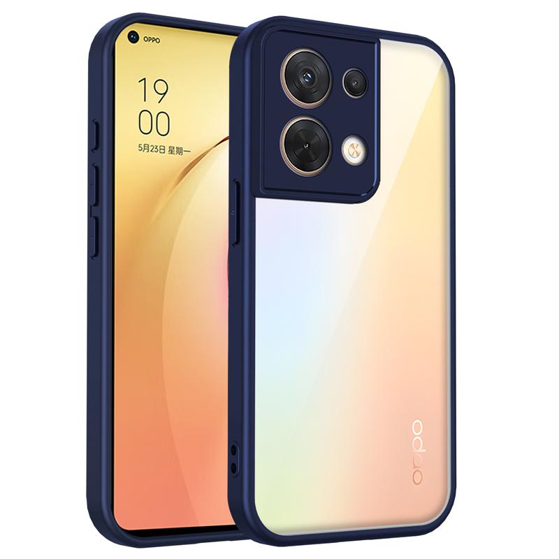 Oppo Reno8 5G CPH2359 Case Shockproof Silicone TPU Bumper Clear Back Hard Cover Matte Phone Case for Oppo Reno 8 Reno8 CPH2359