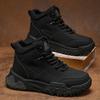 Trendy Thick Soled Sports Lace Up Comfortable Warm Ankle Boots Mens Shoes Outdoor Boots Autumn Winter Retro Workwear Shoes
