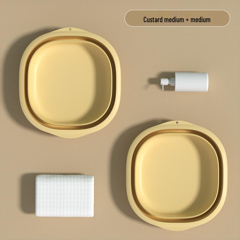 Bassin pliable portable - Durable, Multi-tailles, pour la maison, le voyage, la lessive en dortoir