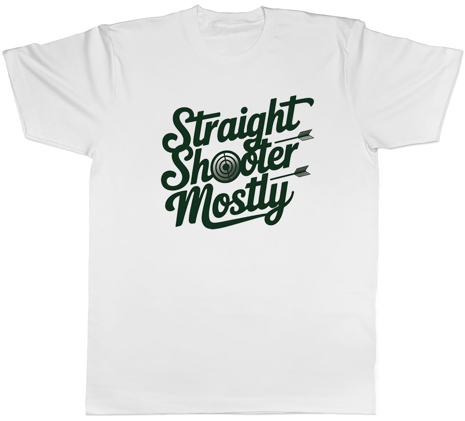 STRAIGHT SHOOTER MOSTLY FUNNY ARCHERY TARGET UnisexS TSHIRT TEE GIFT TOP S