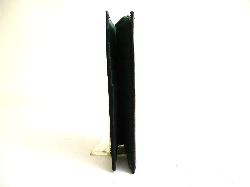 Authentic GUCCI Interlocking G Black Leather Long Flap Wallet #b141  Open box