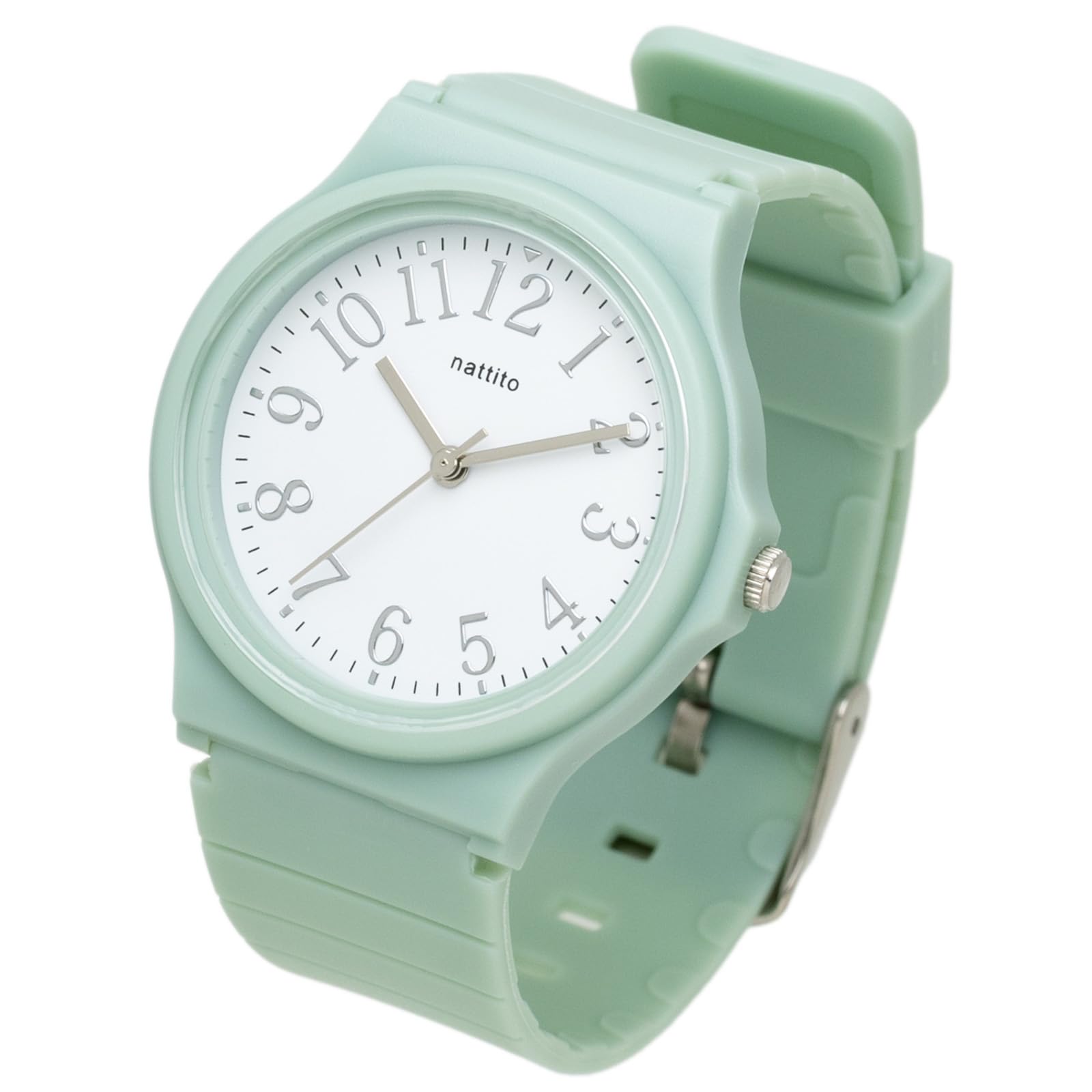 

[Fieldwork] Женские часы Analog TPU Belt Silver Index Green Perth YM115-3