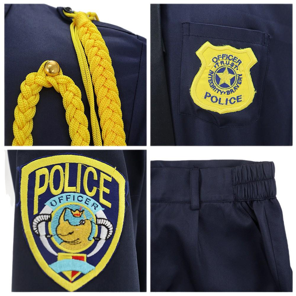 Zootopia Nick Wilde Officer Cosplay Costume for Halloween & Festivals