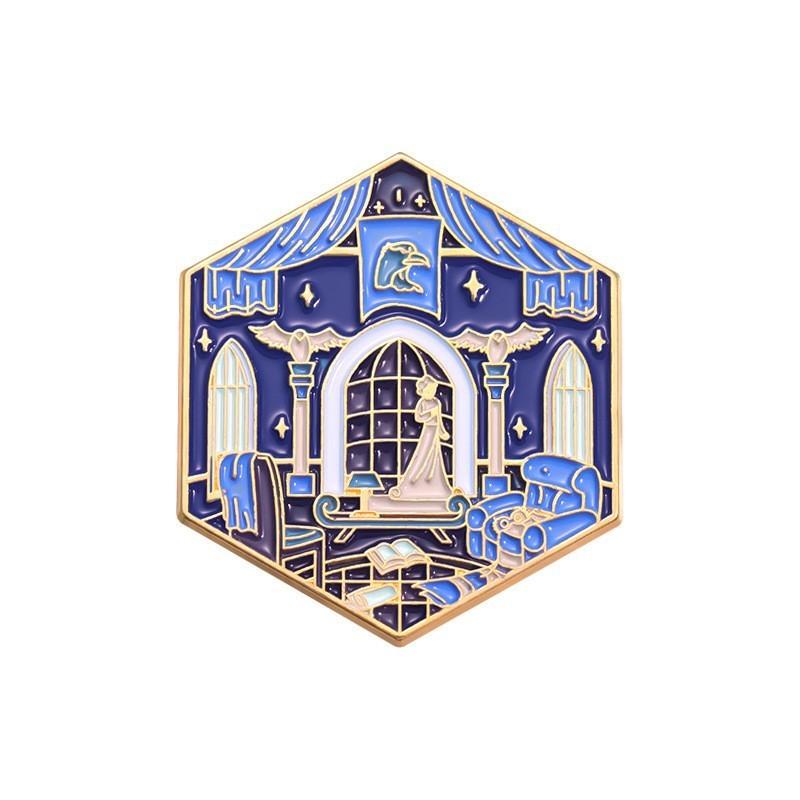 Unique Colorful And Cartoon Character Badge Set For Magical Academy Fans Brooches Stylish