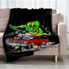 Truck Theme Printed Blanket - Perfect for Couch, Bed, Travel & Outdoor Use | Machine Washable, Cozy & Durable.
