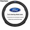 Echtes Leder Ford Lenkradbezug für Ecosport, Mondeo, Kuga, Focus, Edge - Ganzjahres-, Rutschfestes Design