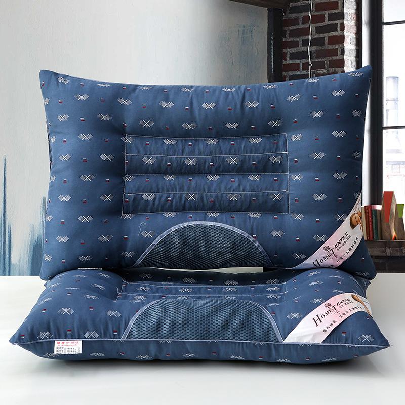 

42*65cm Pillow Cervical Magnetic Health Care Pillow Cervical Spine Pillow Semen Cassiae Cervical Pillow 1 pcs синій