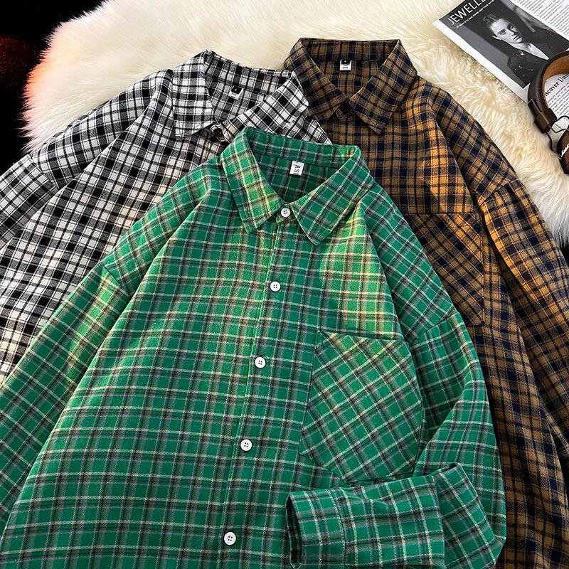 Cozy Up Men's Plaid Flannel Shirts Long Sleeve Regular Fit Button Down Causal Shirts