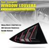 For Tesla Model 3 2017-2023 Car Rear Louver Window Side Shutter Cover Trim Sticker Vent Scoop ABS Carbon Fiber Red Accessories