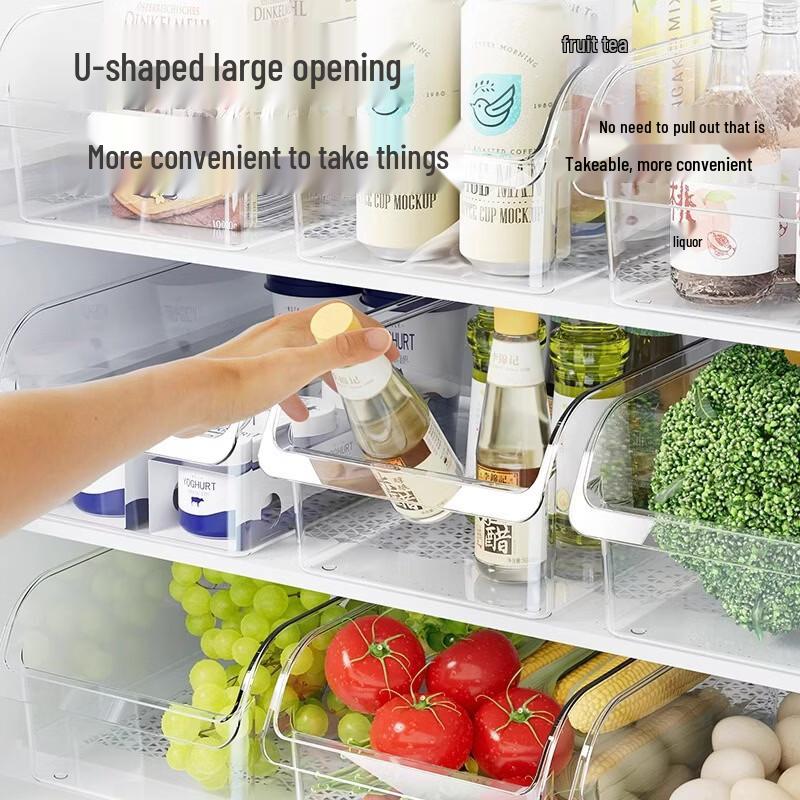 Cmaos Transparenter Schubladen-Kühlschrank-Organizer - 5er-Pack