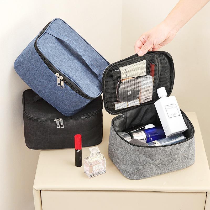 Simple Large Capacity Handheld Travel Storage Waterproof Toiletry Cosmetic Bag