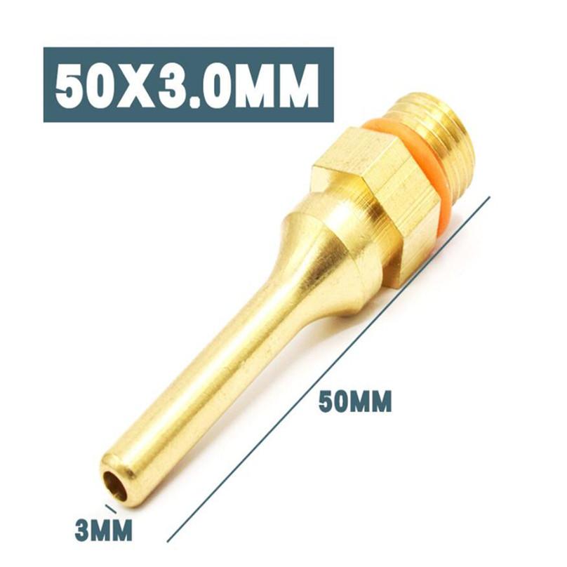 Durable Copper Heat Melt Glue Rifle Nozzle 50*3.0mm 70*2.0mm Glue Rifle Nozzle 1Pc