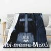 Custom Malice Mizer Mana Sama Moi Meme Moitie Blanket Warm Fleece Soft Flannel Throw Blankets for Bed Sofa Car Spring Autumn