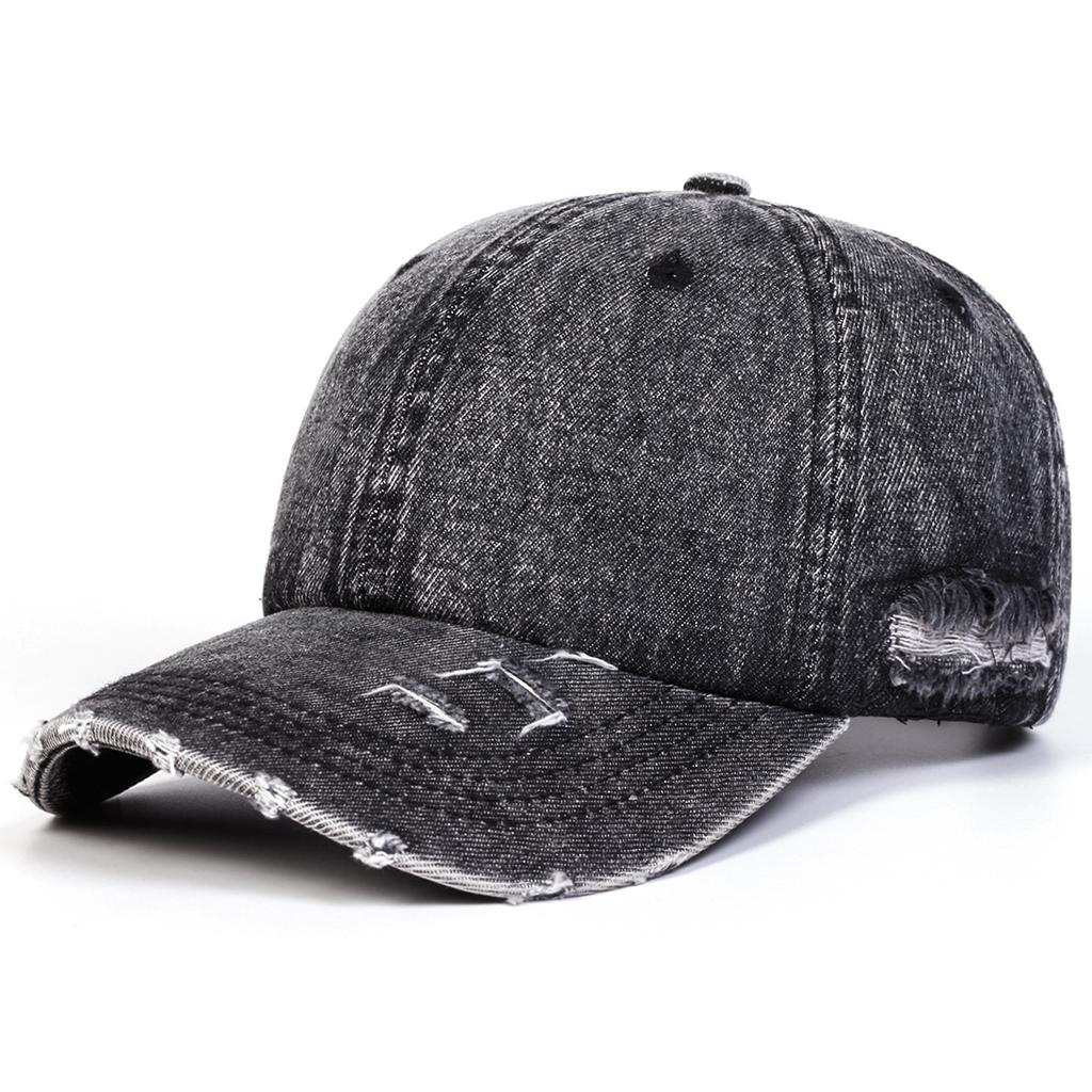 Maßgeschneiderte Used-Look Unisex Kaputte Cowboy Baseball Frühling und Herbst Outdoor Verstellbare Lässige Hüte Sonnenhut Sportkappe