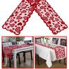 Love Heart Lace Table Runner For Valentine'S Day Decoration Wedding Anniversary Party Table Cover Home Decoration Supplies