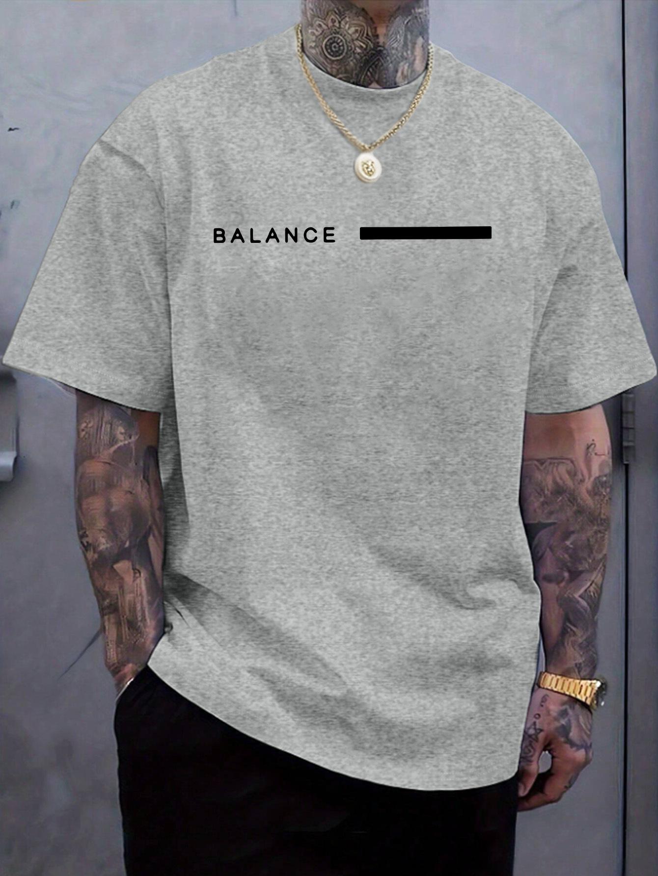 Men s New Fashionable Letter Print Casual Short-Sleeve Shirt XL