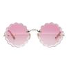 Chloe Chic Elegant Round Sunglasses Women Sunglasses Pink CH0047S-005