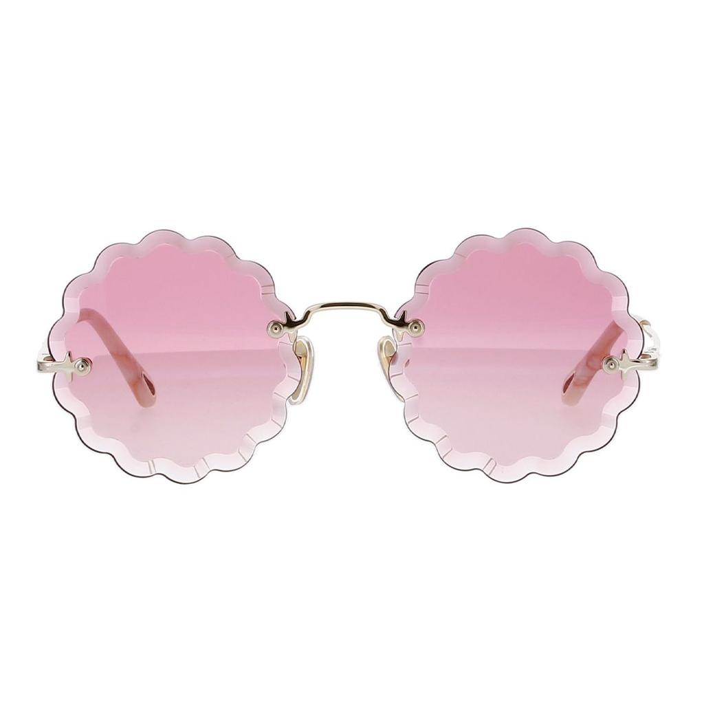 Chloe Chic Elegant Round Sunglasses Women Sunglasses Pink CH0047S-005