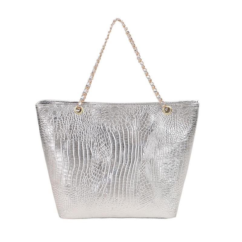 Fashion Imitation Crocodile Pattern PU Women's Shoulder Bag New Versatile Large Capacity Tote Bag High-quality Women's Bag