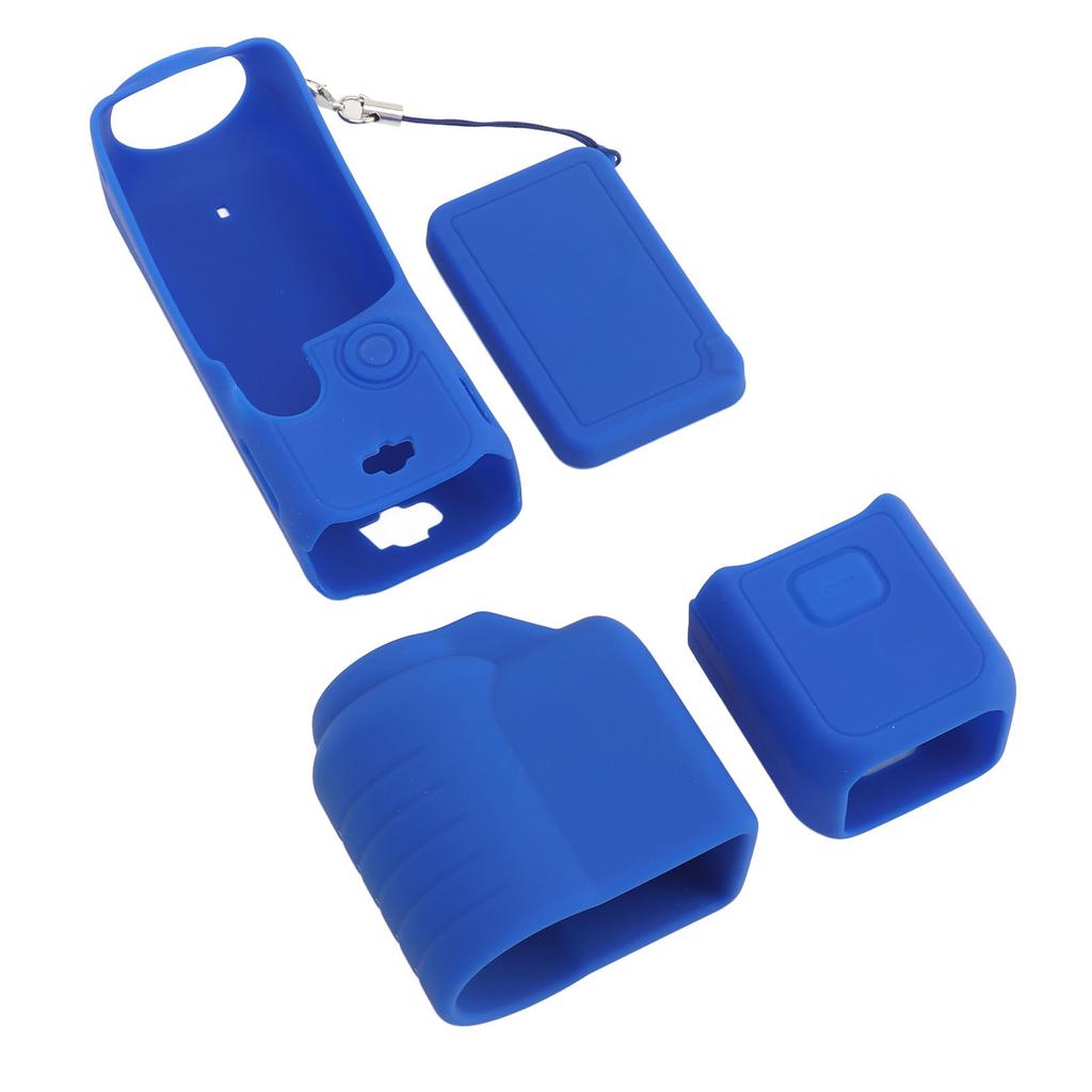 4 in 1 Protective Case Cover for 3 Silicone Screen Lens Protector Sleeve Action Camera Accessories Set with Lanyard