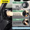 TESIN ABS Schwarz Auto Mittelkonsole Seite Griff Dekoration Abdeckung Aufkleber für Ford Bronco 2022 2023 Up Innenraum