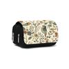 Bird Print Double Layered Flip Pen Case for Boy/Girls Best Gifts 2D Cartoon School Supplies Pencil Case for Children