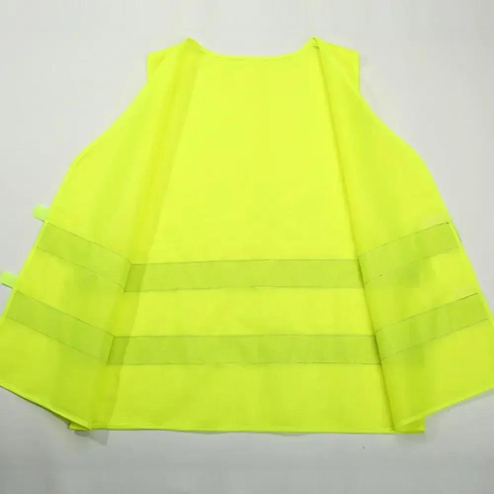 Car Reflective Safety Vest - High Visibility Yellow for Traffic Running Cycling & Outdoor Sports
